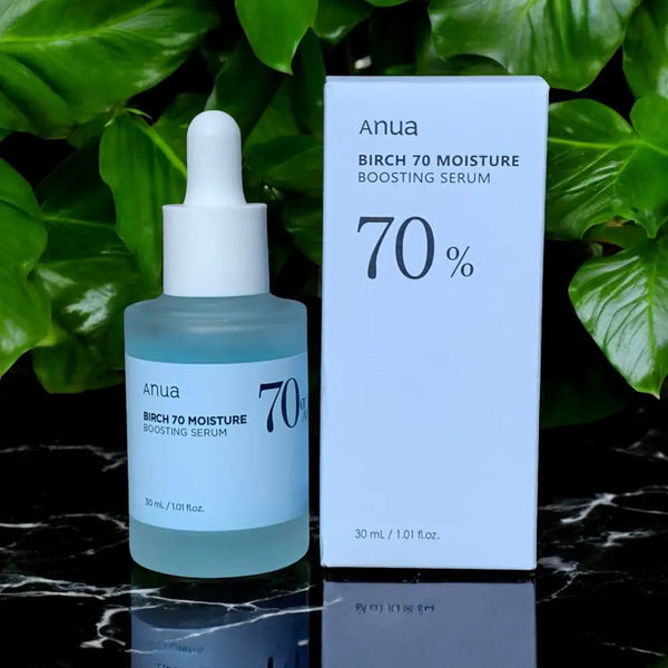 ANUA Birch 70% Moisture Boosting Serum | Deep Hydration & Skin Barrier Care | Lightweight Soothing Formula JZCosmetics.com