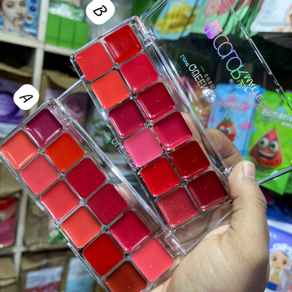 Love Queen 12-Color Lip Palette | Creamy Long-Lasting Lip Colors | Smooth, Blendable & Multi-Use Lip Palette