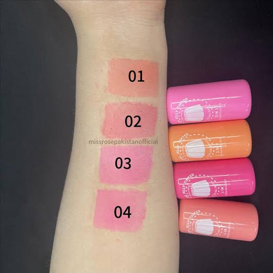 4pcs Jelly Lip Tint Set | Moisturizing, Long-Lasting & Smooth Lip Colors | Non-Sticky Formula | Multi-Shade Set