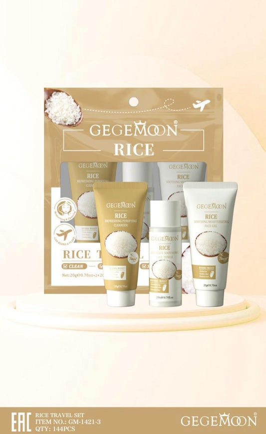 Gege Moon Skin Care Travel Set – 5pcs Whitening, Brightening & Hydrating Mini Skincare Kit