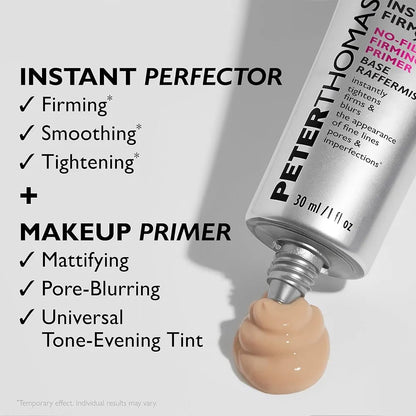 Peter Thomas Roth Instant FirmX No Filter Primer 30ml | Instant Tightening & Blurring Primer | Pore Minimizing, Anti-Aging & Long-Lasting Smooth Finish | Made in USA