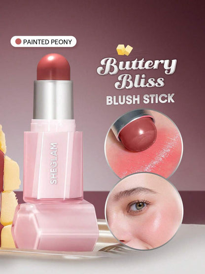 SHEGLAM Buttery Bliss Blush Stick | Creamy Blendable Blush | Natural Flush & Dewy Finish | Long-Lasting Cheek Tint JZCosmetics.com