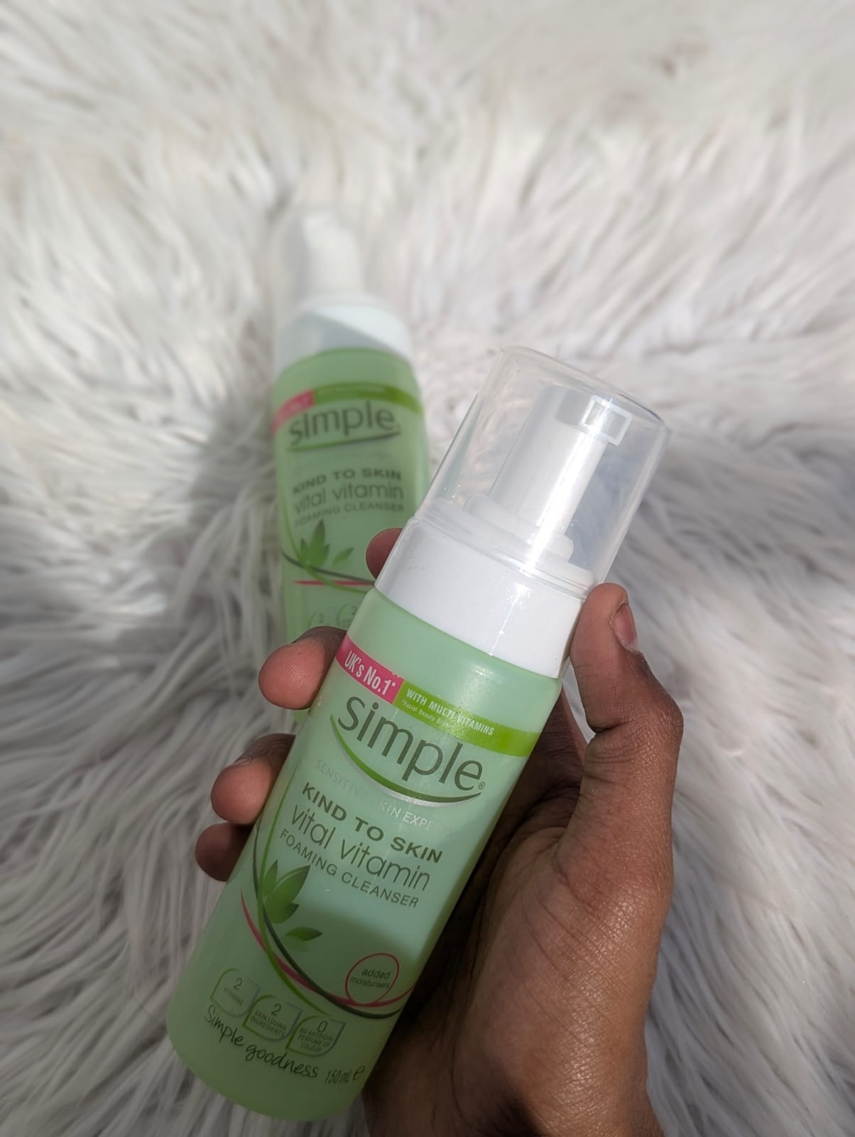 Simple Vital Vitamin Foaming Cleanser 150ml | Gentle Daily Face Wash for All Skin Types JZ Cosmetics