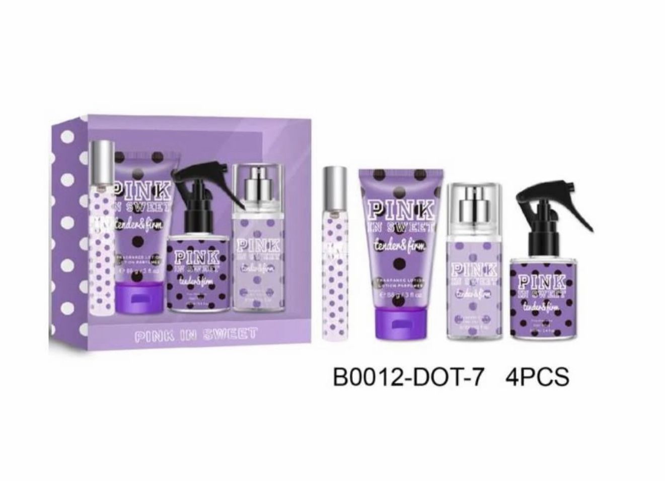 New 4pcs Fragrance & Body Care Set | Long-Lasting Scent | Perfume + Shower Gel + Body Lotion + Mist | Gift Set JZ Cosmetics