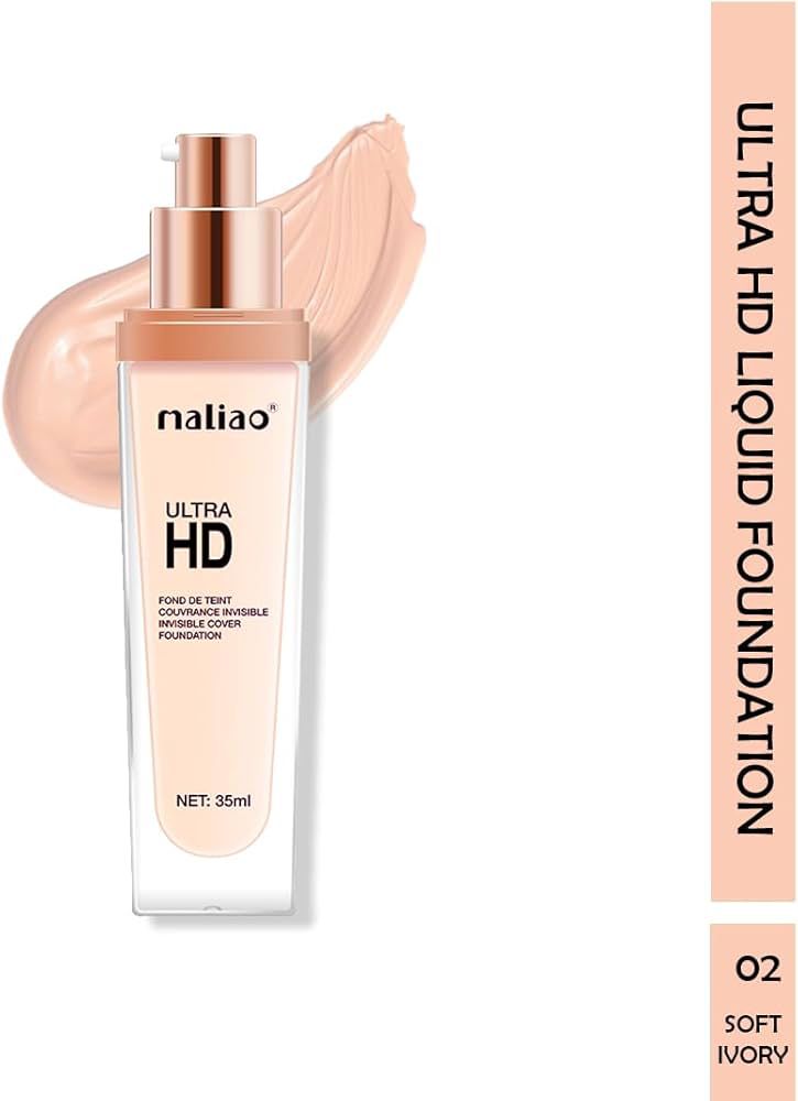 Maliao Ultra HD Invisible Cover Foundation | Full Coverage, Flawless Matte Finish | Lightweight, Long-Lasting & Natural Look | Face Makeup Base