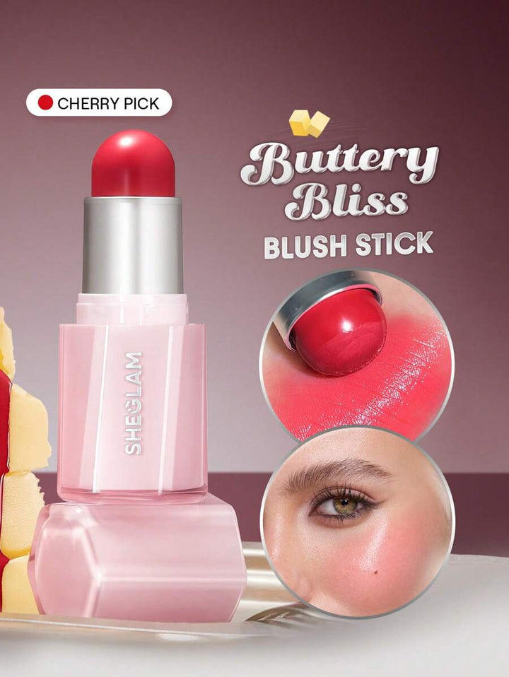SHEGLAM Buttery Bliss Blush Stick | Creamy Blendable Blush | Natural Flush & Dewy Finish | Long-Lasting Cheek Tint JZCosmetics.com