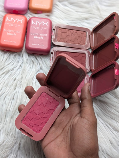 NYX Professional Makeup Buttermelt Blush 5g
Made in Taiwan 
8ps set JZ Cosmetics