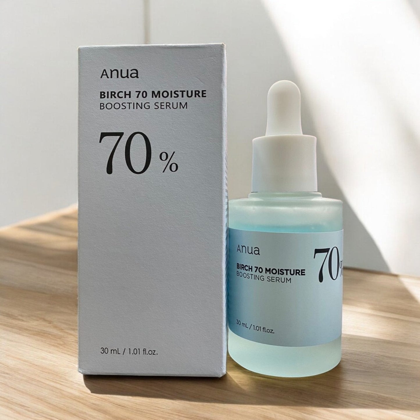 ANUA Birch 70% Moisture Boosting Serum | Deep Hydration & Skin Barrier Care | Lightweight Soothing Formula JZCosmetics.com
