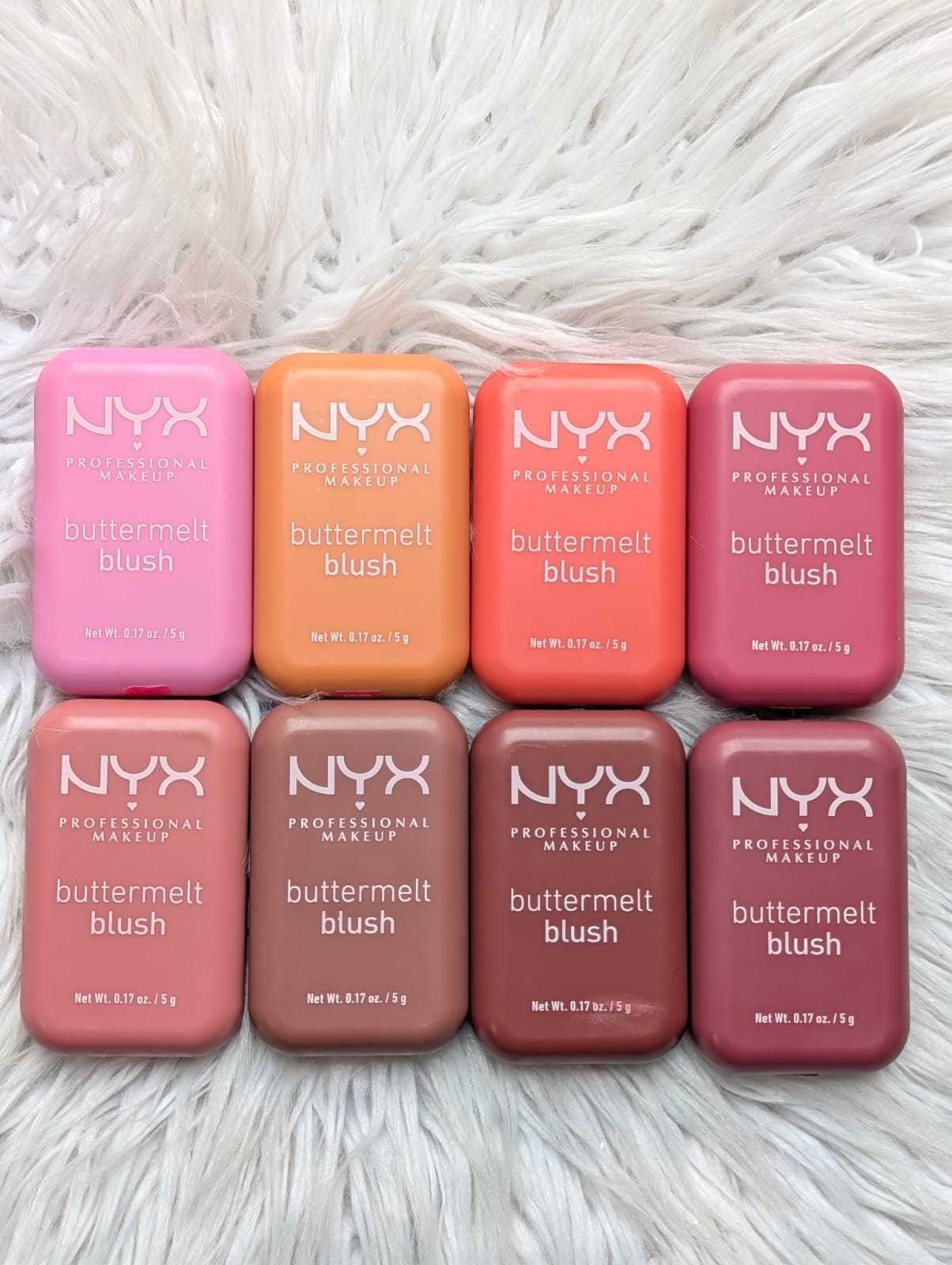 NYX Professional Makeup Buttermelt Blush 5g
Made in Taiwan 
8ps set JZ Cosmetics
