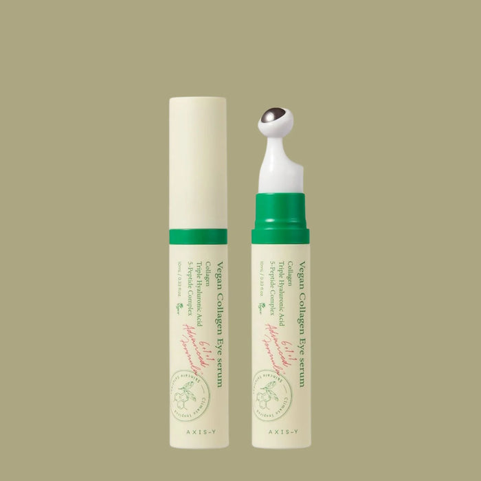AXIS-Y Vegan Collagen Eye Serum 10ml | Anti-Aging, Brightening & Firming Under-Eye Treatment | Dark Circles & Fine Lines Care JZ Cosmetics