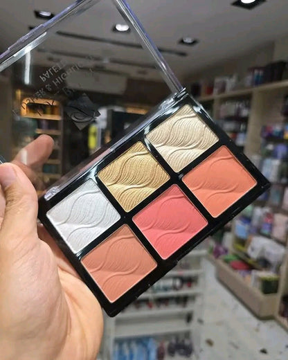 Rose Berry Blush & Highlighter 30g |Smooth, Pigmented & Long-Lasting Face Palette JZ Cosmetics