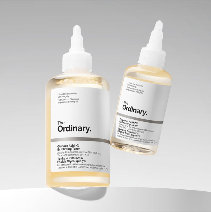 Glycolic Acid 7% Exfoliating Toning Solution 240ml | Skin Smoothing, Brightening & Radiance Boosting Toner JZ Cosmetics