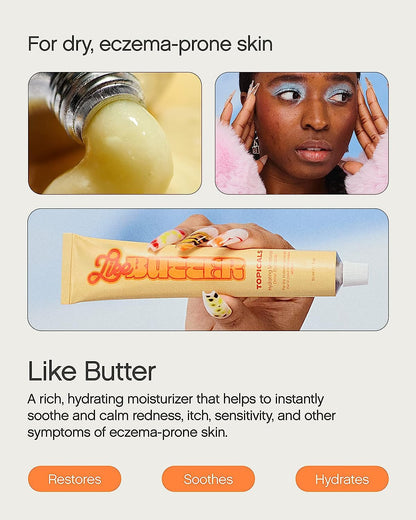 Topicals Like Butter Moisturizer | Hydrating Cream for Dry, Sensitive & Eczema-Prone Skin | Soothing, Nourishing & Redness-Reducing Formula JZCosmetics.com