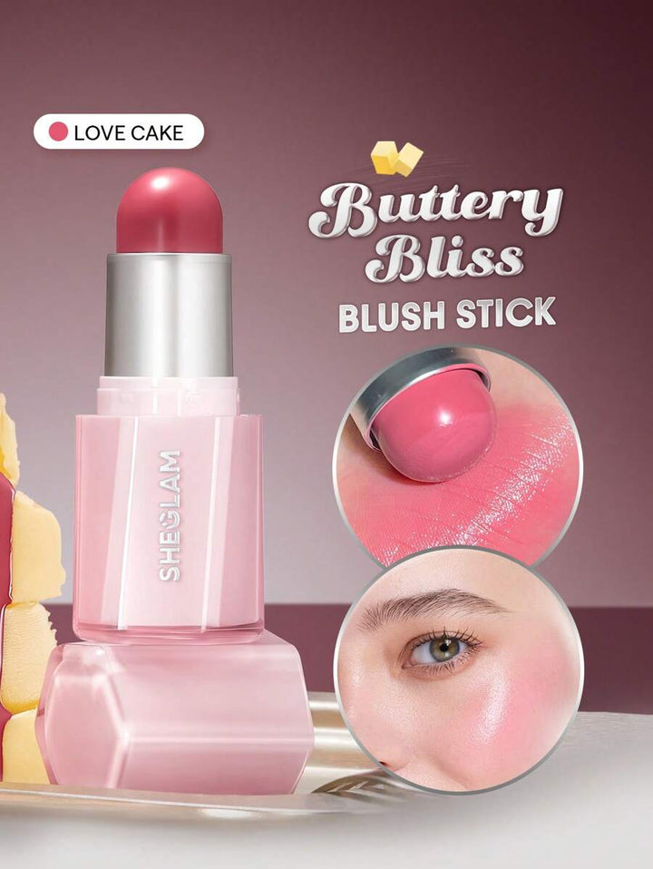 SHEGLAM Buttery Bliss Blush Stick | Creamy Blendable Blush | Natural Flush & Dewy Finish | Long-Lasting Cheek Tint JZCosmetics.com
