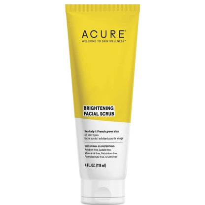 Brightening Facial Scrub 118mL | Gentle Exfoliation & Skin Renewal | Removes Dead Skin, Dirt & Oil | Smooth & Radiant Skin | Made in USA JZ Cosmetics