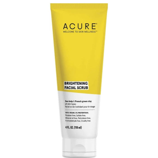 Brightening Facial Scrub 118mL | Gentle Exfoliation & Skin Renewal | Removes Dead Skin, Dirt & Oil | Smooth & Radiant Skin | Made in USA JZ Cosmetics