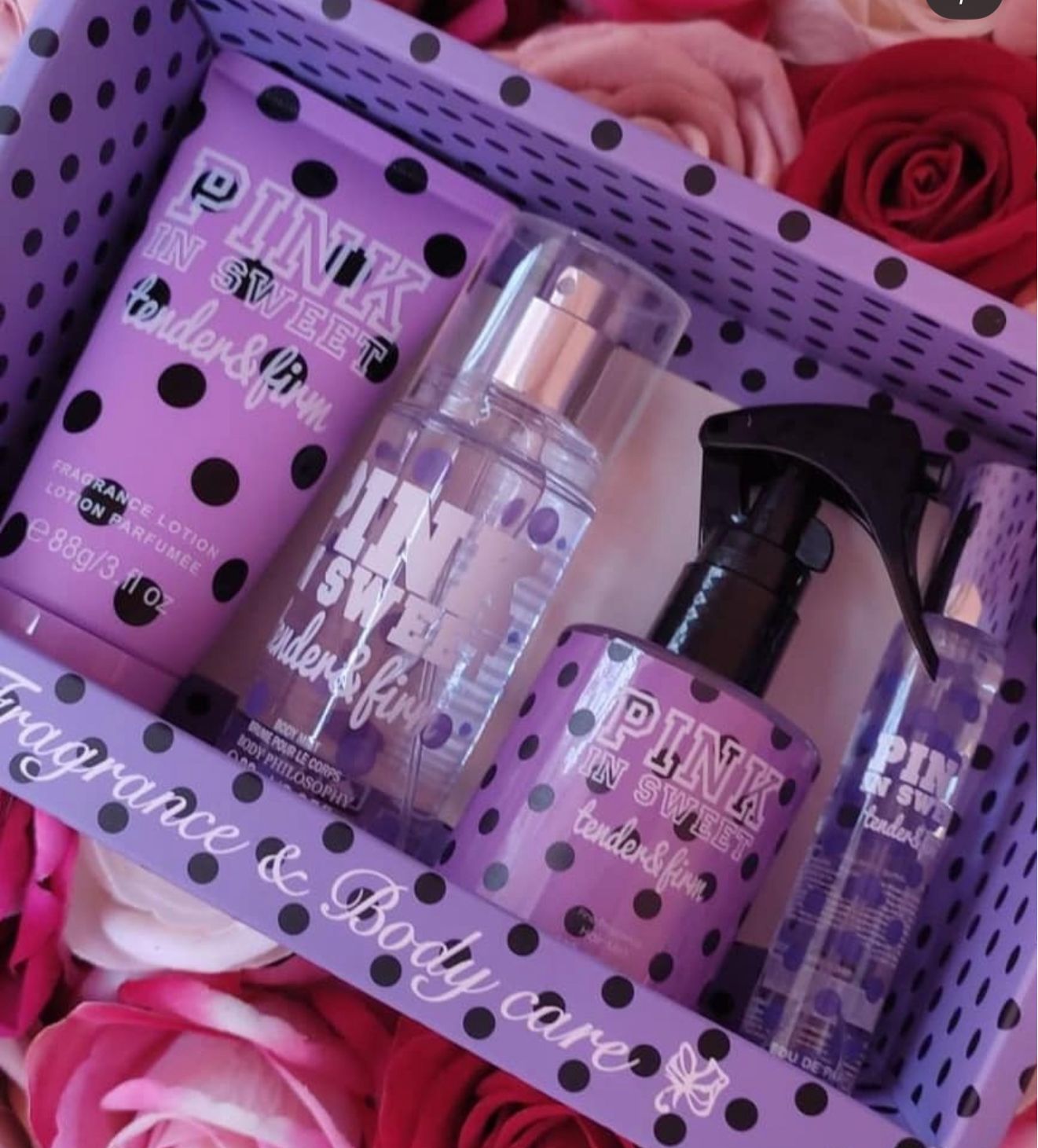 New 4pcs Fragrance & Body Care Set | Long-Lasting Scent | Perfume + Shower Gel + Body Lotion + Mist | Gift Set JZ Cosmetics