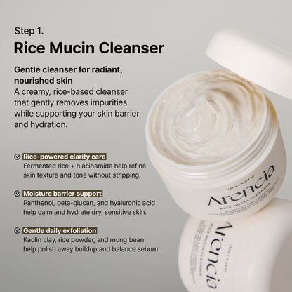 Arencia Fresh Green Rice Mochi Cleanser 120g – Gentle Deep Cleansing Face Wash for Hydrating, Brightening & Soft Skin | Korean Skincare JZ Cosmetics
