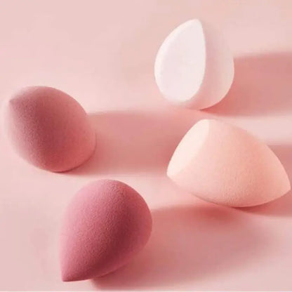 4PCS Makeup Sponges with Storage Case | Soft Beauty Blenders for Foundation, Concealer & Powder | Multicolor | Reusable & Easy to Clean