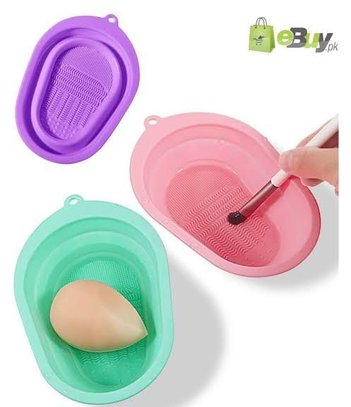 Silicone Brush Cleaning Bowl – Deep Cleansing Tool for Makeup Brushes | Flexible, Durable & Easy to Use | Quick Brush Cleaner with Textured Surface
