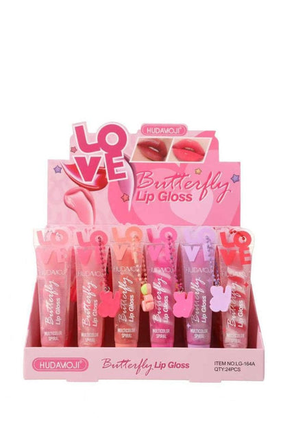 Huda Moji 6pcs Lip Gloss Set | Highly Pigmented, Shiny & Moisturizing Lip Gloss Collection | Smooth, Long-Lasting & Non-Sticky Formula