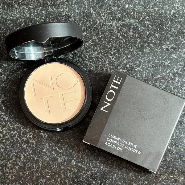 Note Luminous Silk Compact Powder | Anti-Oil, Smooth Matte Finish | Lightweight, Long-Lasting Face Powder JZ Cosmetics
