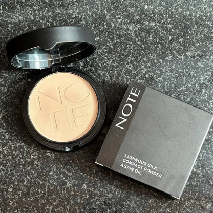 Note Luminous Silk Compact Powder | Anti-Oil, Smooth Matte Finish | Lightweight, Long-Lasting Face Powder JZ Cosmetics