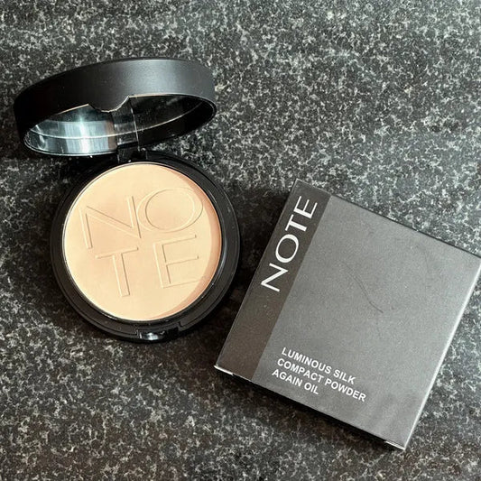 Note Luminous Silk Compact Powder | Anti-Oil, Smooth Matte Finish | Lightweight, Long-Lasting Face Powder JZ Cosmetics