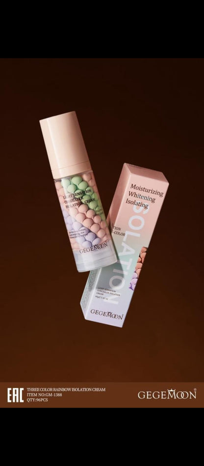 GegeMoon Moisturizing Whitening Isolation Primer – Hydrating, Brightening Base for Smooth & Flawless Makeup