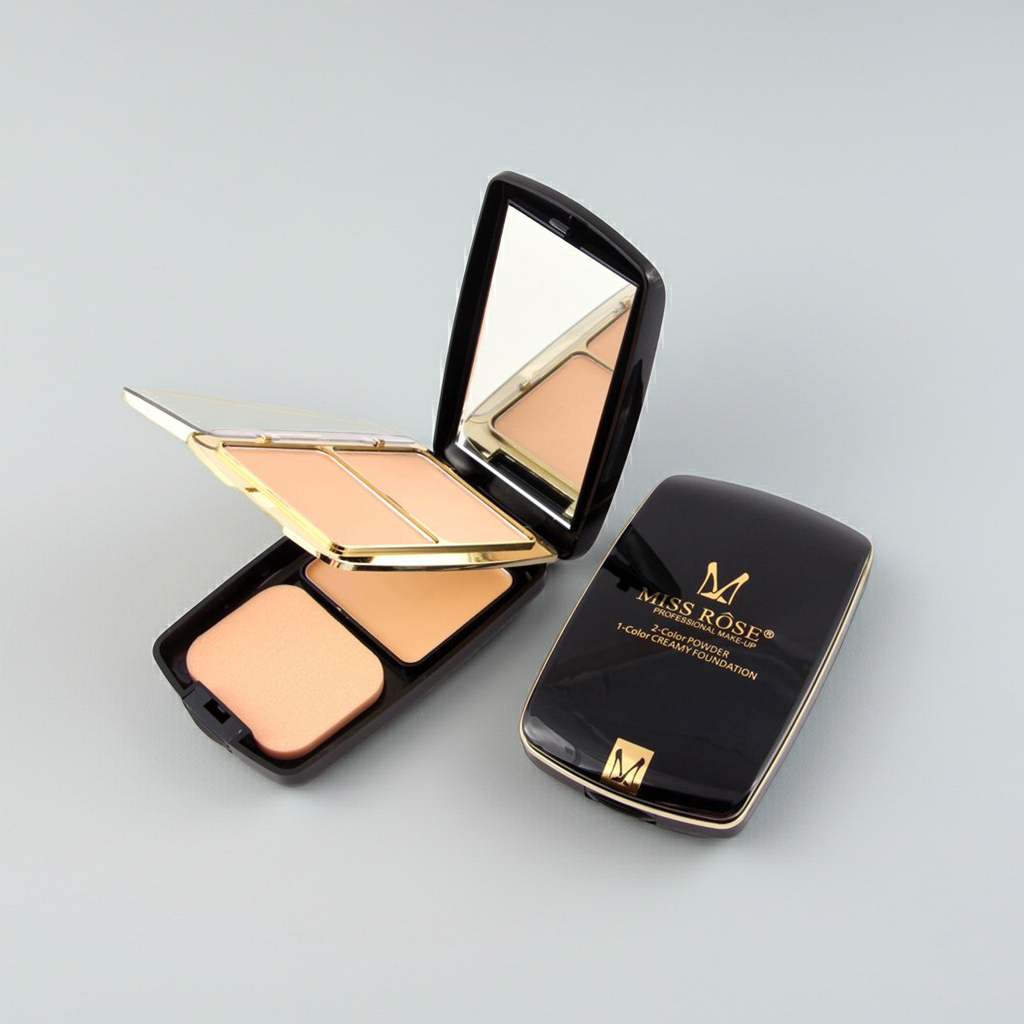 3-in-1 Face Powder | Compact, Highlighter & Contour in One | Oil-Control, Smooth Finish & Long-Lasting Makeup Setting Powder JZ Cosmetics