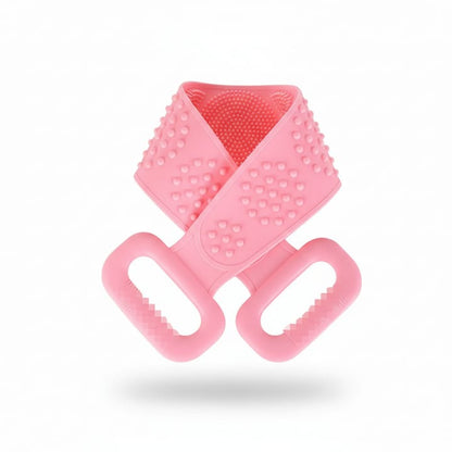 Silicone Body Scrubber Bath Belt – Double-Sided Exfoliating Back Scrubber JZCosmetics.com