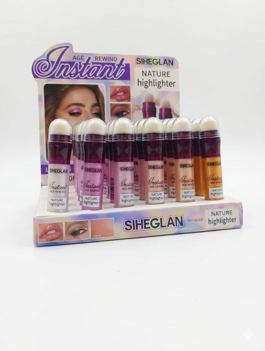 SIHEGLAN 6pcs Highlighter Set – Multi-Shade Glow Face & Body Shimmer Kit JZCosmetics.com